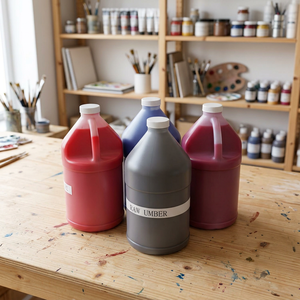 Juego de pintura acrílica lavable de secado rápido, no tóxica, de 18 colores y 2000 ml, para pintar sobre lienzo, papel y vidrio, al por mayor. - Product Image 2