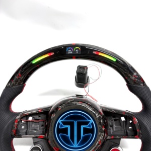 พวงมาลัยคาร์บอนไฟเบอร์ฟอร์จ สำหรับรถยนต์ VW/<span class=keywords><strong>Volkswagen</strong></span> MK7 GTI Golf 6 7 7.5 <span class=keywords><strong>R</strong></span> <span class=keywords><strong>R</strong></span>-<span class=keywords><strong>Line</strong></span> CC <span class=keywords><strong>Polo</strong></span> Passat B8 อุปกรณ์ตกแต่งรถยนต์ - Product Image 4