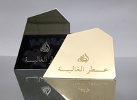 Label Parfum Logam Aluminium Berkilau dengan Embos Kustom, Plat Nama Botol Premium Anodized, Bersertifikasi ISO9001 REACH