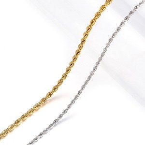 Stainless Steel Twisted Necklace <b>Titanium</b> Steel Chain Unisex Couple Jewelry Gift Fashion Hip Hop Style - Product Image 1