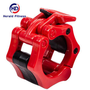 Collier de serrage antidérapant en plastique de 50 mm pour haltères, barres de <span class=keywords><strong>musculation</strong></span> et fitness – Clip de sécurité coloré pour l'exercice - Product Image 1