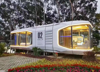 Grande maison mobile préfabriquée en conteneur pour camping-car, caravane de voyage, caravane, villa de couchage, application