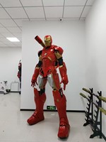 Robot rouge portable allumant des échasses Walker Robot Costumes Kryoman Stage Performance Show Costumes Led Robot Costume pour la fête