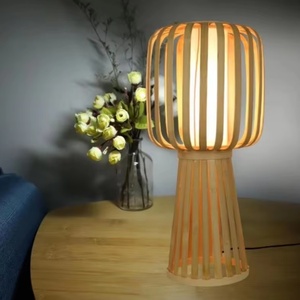 <span class=keywords><strong>Lampadaire</strong></span> en <span class=keywords><strong>rotin</strong></span> bambou tissé à la main lampes de chevet Vintage fait à la main en osier lumière en <span class=keywords><strong>bois</strong></span> pour salon prise US/EU/UK - Product Image 3
