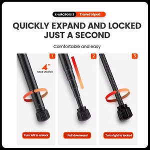 <span class=keywords><strong>Fotopro</strong></span> <span class=keywords><strong>Trépied</strong></span> de voyage en fibre de carbone <span class=keywords><strong>Trépied</strong></span> vidéo compact portable ultraléger pour appareil photo - Product Image 4