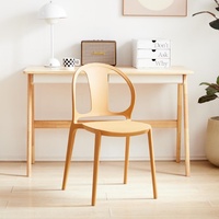 Chaise de salle à manger pour bureau à domicile, chaise empilable en plastique, chaise de restaurant en polypropylène, vente en gros