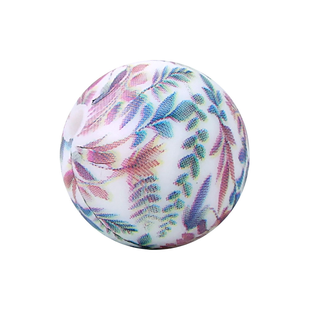 ลูกปัดซิลิโคนพิมพ์ลาย AU