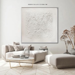 2025 Bán Buôn Tùy Chỉnh Tường Trừu Tượng Nghệ Thuật Wabi Sabi Khách Sạn Tường Nghệ Thuật 100% Handmade 3D Kết Cấu Thạch Cao Sơn - Product Image 3