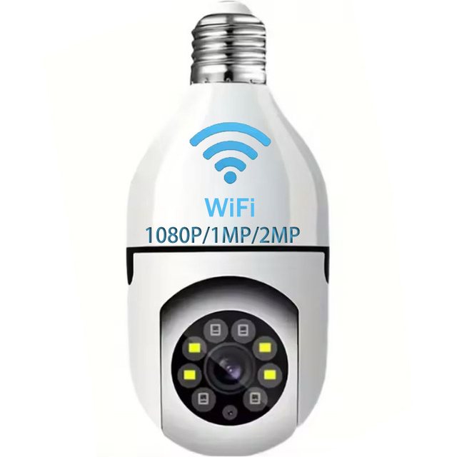 E27 Bulb Camera WiFi 1080P 360 Degree PTZ IP Indoor Two-way Voice Memory Card Fisheye Camera No Wiring Required Pet Camera