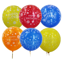 Ballons en latex de haute qualité imprimés avec des cœurs de bonbons de dessins animés pour fête d'anniversaire, sans nitrosamine, en caoutchouc naturel