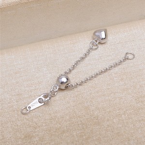 โซ่เงินแท้ S925 แบบยาว พร้อมไข่มุกหนา สำหรับทำสร้อยคอ DIY พร้อมสายคล้องข้อมือแบบหัวเข็มขัด สำหรับอุปกรณ์ทำเครื่องประดับแบบโซ่เด็ก - Product Image 3