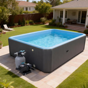 Système de filtration de sable durable et personnalisable, pompe facile à installer et à entretenir pour la filtration de l'eau des piscines - Product Image 1