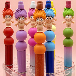 3D Epoxy Troll <b>Silicone</b> <b>Beads</b> For Pen Accessories Round Cartoon <b>Beads</b> Loose <b>Beads</b> With Epoxy Resin Treatment - Product Image 1