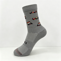 Chaussettes Jacquard Personnalisées Jetables OEM en Coton Doux Respirant avec Logo sur le Bas