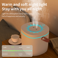 Humidificateur ultrasonique à brume froide LED 3L grande capacité, 7 couleurs, veilleuse, aromathérapie aux huiles essentielles, pour extérieur et maison
