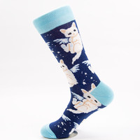 Chaussettes en coton respirantes et écologiques à motif géométrique coloré, personnalisables avec logo, pour homme, collection automne – Vente directe usine