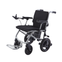 Fauteuil roulant électrique pliable portable en alliage d'aluminium ultra léger Baichen 14,8 kg avec moteur sans balais de 190 W