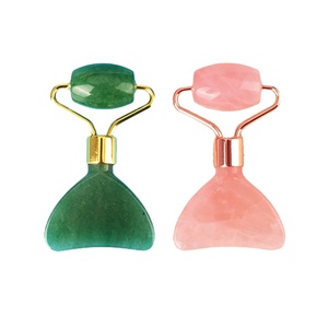 Nouveau Design Multifonction Masque Facial Brosse Rouleau De Jade Naturel Mini Vert Aventurine Eye <span class=keywords><strong>Roller</strong></span> Massager Rose <span class=keywords><strong>Quartz</strong></span> Jade <span class=keywords><strong>Roller</strong></span> - Product Image 1