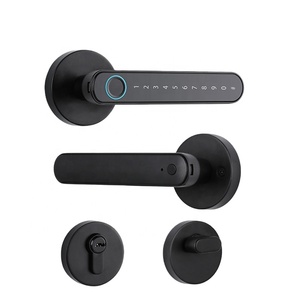 Serrure intelligente à poignée S604L Serrure <span class=keywords><strong>de</strong></span> porte à clé par empreinte digitale Serrure numérique pour téléphone portable BLE Tuya Control - Product Image 1