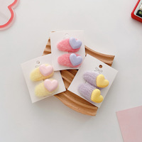 Mini pince à cheveux colorée pour enfants, couleur bonbon, 2 pièces/ensemble