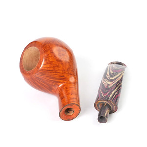 Briarwood Apple Pipe Straight Type 3Mm Filter Tobacco Pipe For Men Personal Gift - Product Image 2