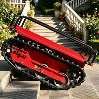 Carro de Transporte Todoterreno con Control Remoto Inalámbrico, Mini Dumper Eléctrico de 500 kg y 1000 W, Ideal para Huertos