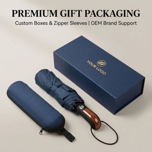Nouvel Arrivage Parapluie Portable Automatique Vente en Gros Personnalisable avec Boîte de Rangement Trois Plis 8K Fibre de Verre Multicolore Usage Quotidien - Product Image 3