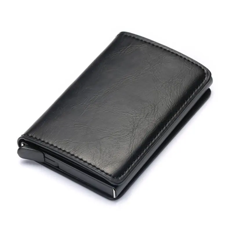 Держатель для карт Rfid, мужские бумажники, кошелек, мужской деловой подарок, тонкие бумажники для карт из алюминия для мужчин и женщин