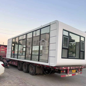 Maison mobile personnalisable de 20 pieds ou 40 pieds, type Apple Cabin, étanche, pour habitation, cuisine, bureau, applications de parc - Product Image 4