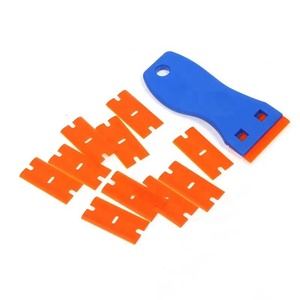 Herramienta multifuncional para limpieza de juntas, descontaminación de pisos, limpieza de azulejos de cerámica, vidrio y película para autos, con cuchilla pequeña y pegamento. - Product Image 1