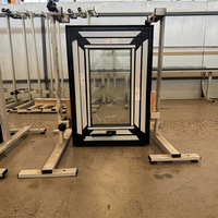 Menuiserie en aluminium de fenêtre d'auvent de fenêtres de rendement optimum de normes de la Nouvelle-Zélande pour la villa