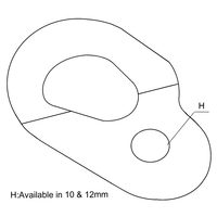 Ancre de fixation pour escalade en acier zingué/acier inoxydable de haute qualité, marque HM, certifiée CE EN959, résistance à la rupture 30kN