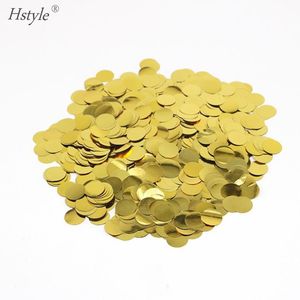 زينات حفل عيد ميلاد أول Hstyle ، 10 جم معدني ذهبي وفضي لحفل زفاف الطفل ، تفضل مناديل ورقية حلويات دائرية - Product Image 6