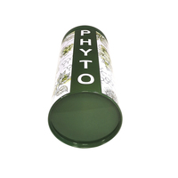 Boîte ronde en métal hermétique personnalisée de qualité alimentaire pour le stockage du thé Matcha, du chocolat, du cacao et des grains de café