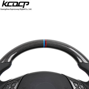 Volant sport en cuir et fibre de carbone personnalisé pour <span class=keywords><strong>BMW</strong></span> E87 E82 E84 E90 E92 E93 M3 E70 E71 - Product Image 5