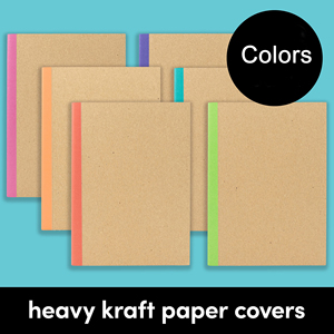 MY MOON PIE A5 Composition Notebook <b>Journals</b> PU Leather Cover Printed College Ruled Lined Paper Colorful Spines Customized Logo - Product Image 2