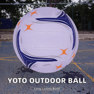 Custom Logo Yoto Outdoor England Basketball Size 5 PU White Netball <b>Net</b> Ball Training Durable Lightweight High Quality 400-450g - Product Image 2