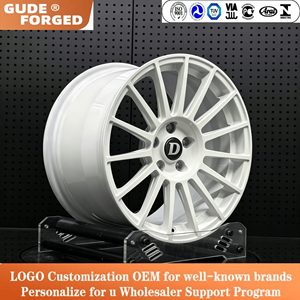 Ruedas GUDE WHEELSHOME F9701, Diseño Clásico <span class=keywords><strong>ALPINA</strong></span>, Escalonadas de 20/21 Pulgadas, 5x112/5x120, Multirradio, Plateadas, de Aluminio Forjado - Product Image 5