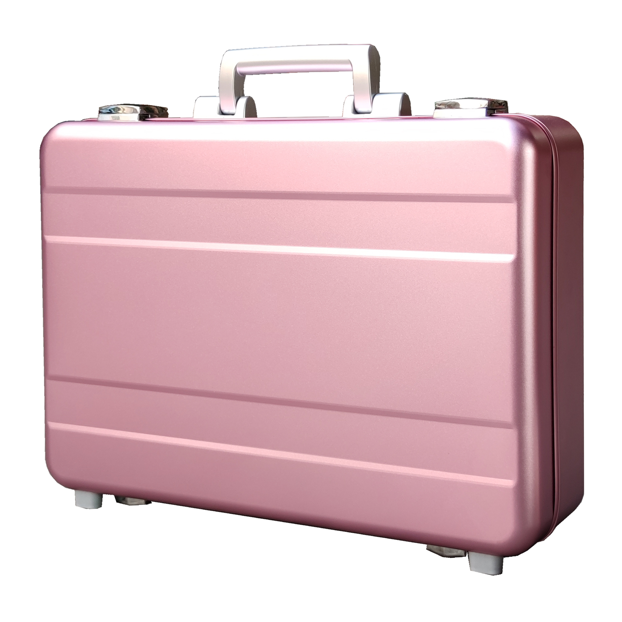 Aluminum Pink Briefcase - Lightweight Durable Unisex Design