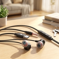 Écouteurs filaires Type C en métal plaqué, finition miroir haute brillance, basses puissantes, semi intra-auriculaires pour iPhone et téléphones mobiles