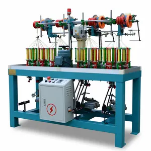 Máquina automática de trenzado de encaje elástico, fabricante de máquina de trenzado de cordón redondo