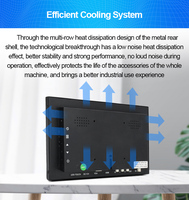 Moniteur à écran IPS 10,1 pouces 16:10 178 °   Affichage ultra large et haute résolution, HDMI/VGA/AV/BNC avec haut-parleur intégré