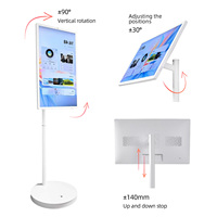 Écran tactile mobile de 27 pouces et 32 pouces, téléviseur intelligent, téléviseur portable pour une utilisation en intérieur, vente directe d'usine en libre-service