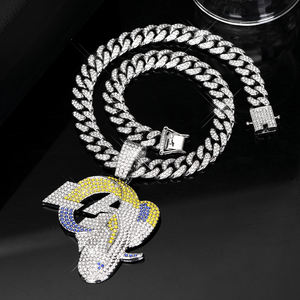 कस्टम डिजाइन लॉस एंजेलिस बकरी के प्रमुख गहने गैंडा पेलेंट खेल टीम के प्रशंसक राष्ट्रीय फुटबॉल श्रृंखला हार - Product Image 3