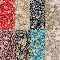 Manik akrilik Mode campuran manik-manik longgar warna Electroplating gelang Diy Aksesori rantai ponsel grosir