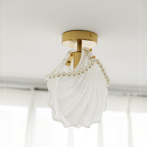 Italian <b>Light</b> Luxury French Style Outdoor <b>Ceiling</b> <b>Light</b> Postmodern Balcony Entrance Glass Corridor Simple <b>Hallway</b> Entrance <b>Light</b> - Product Image 5