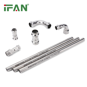 Raccord de tuyauterie en acier inoxydable IFAN Factory, profil en V, coude à 90 degrés, raccord de tuyauterie à sertir, <span class=keywords><strong>type</strong></span> M - Product Image 6