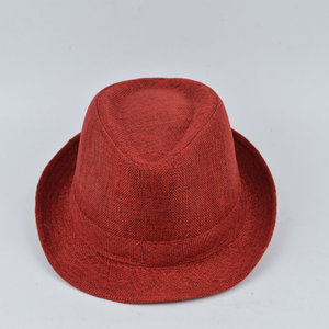 Chapeau haut de forme de couleur unie en lin de style Jazz Hat <span class=keywords><strong>pour</strong></span> hommes et femmes dans un couple de <span class=keywords><strong>pare</strong></span>-<span class=keywords><strong>soleil</strong></span> - Product Image 2