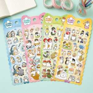 Autocollants coréens en PVC souple effet guimauve, motifs desserts et chats mignons, feuille décorative amovible pour journal intime, Kawaii, vente en gros - Product Image 3