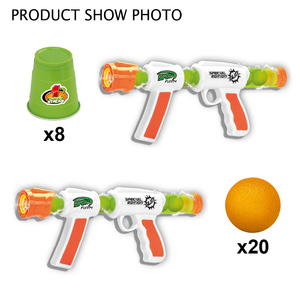 Kinder Long Range Soft Sponge Ball Gun Spielzeug 2er Pack mit Ziel Cups Balls * 20 - Product Image 3